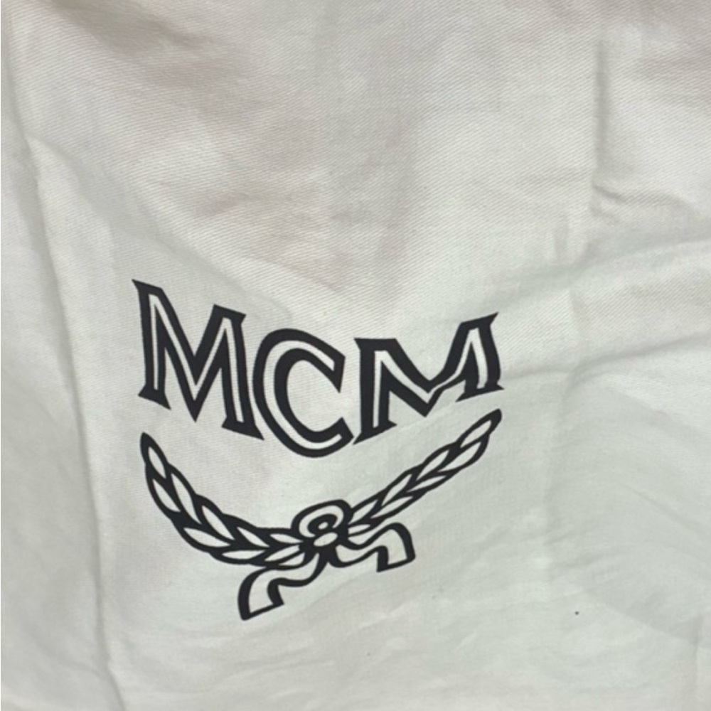 BRAND NEW MCM Ivory Storage Bag with Logo18L x 15 W